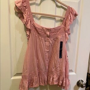 Lucky Brand  Ruffle Blouse